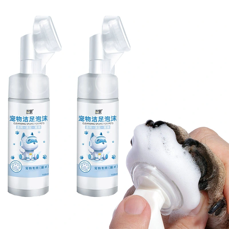 Wholesale Eco-Friendly Pet Paw Foam Paw Shampoo Massage Cleaning Paw Pet Foot SPA Claw Care for Cats and Dogs