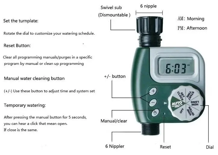 High Quality Watering Valve Water Timer for Agriculture Drip Irrigation System