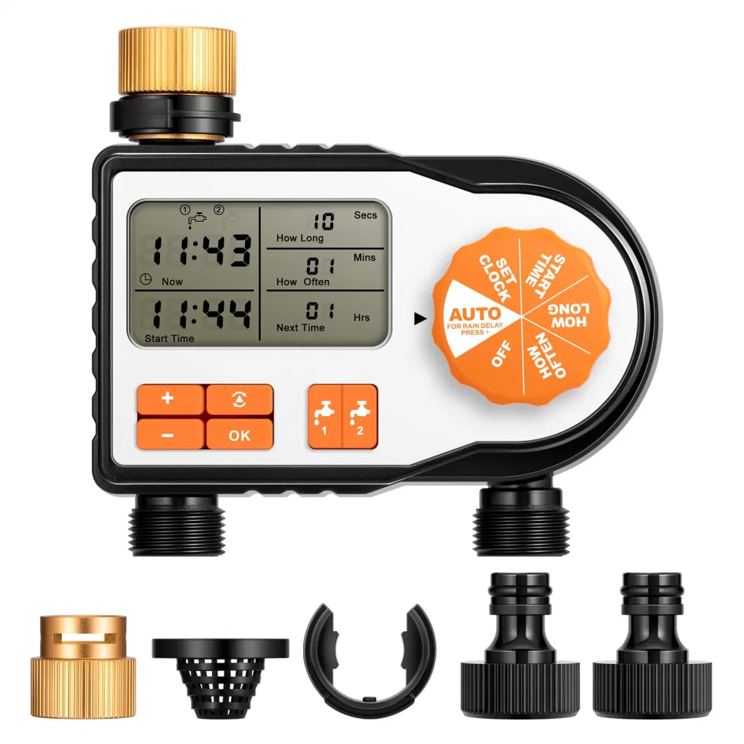 2 Hose Tap Connection Automatic Irrigation System Garden Water Timer